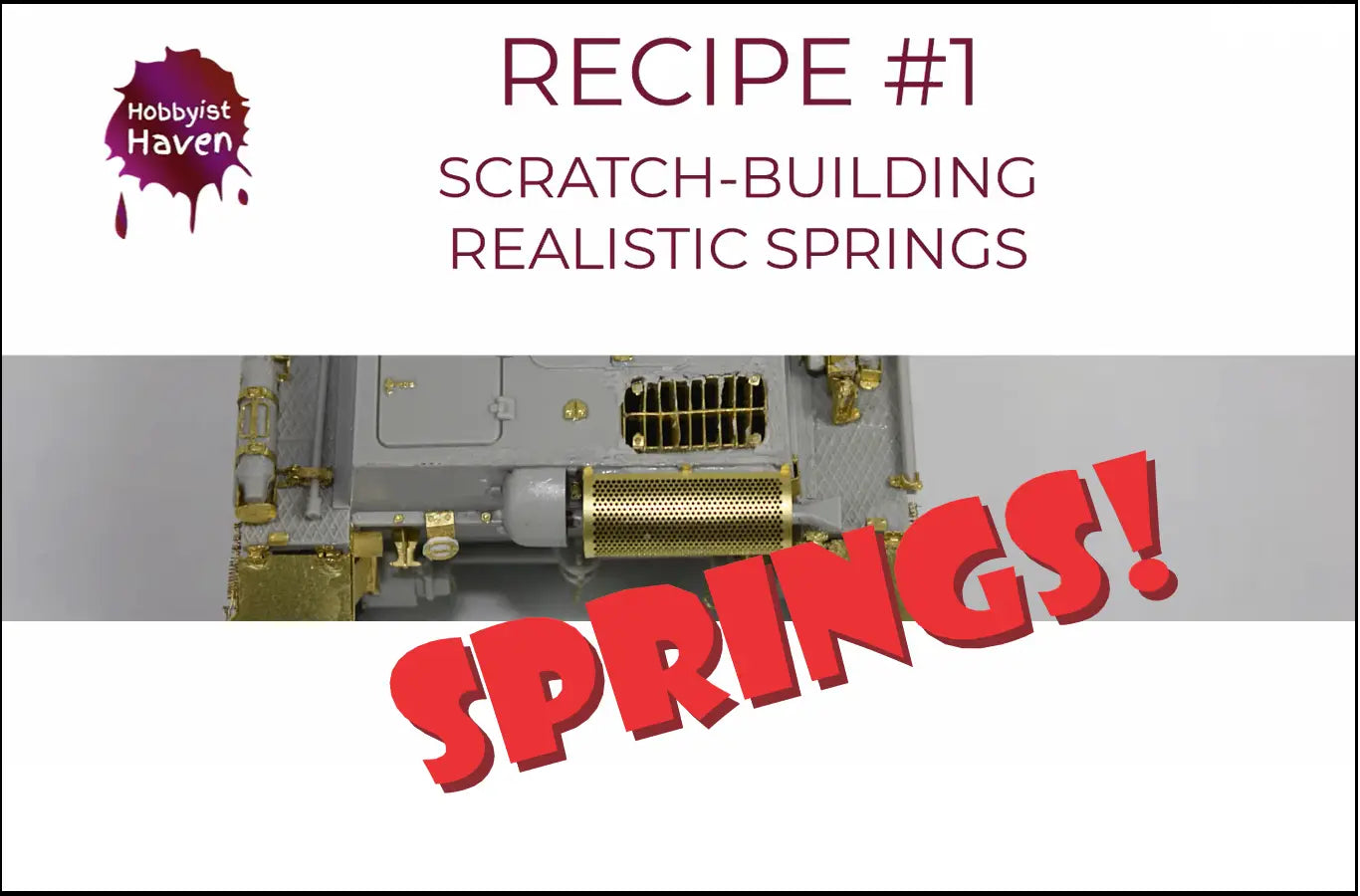 Modeling Recipe #1: Scratch Building Realistic Springs