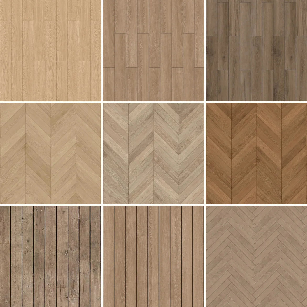 2pcs Wooden Floor Simulating Sticker Sheets