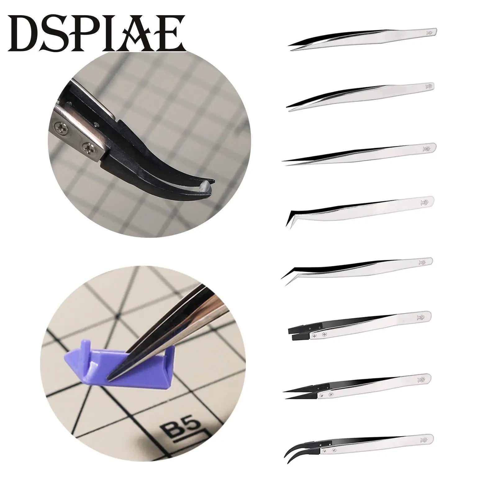 DSPIAE Anti-static Tweezers (7 Models Available)