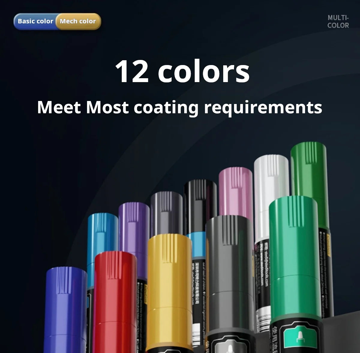 Stedi 12pcs Double-headed Marker Pens Set