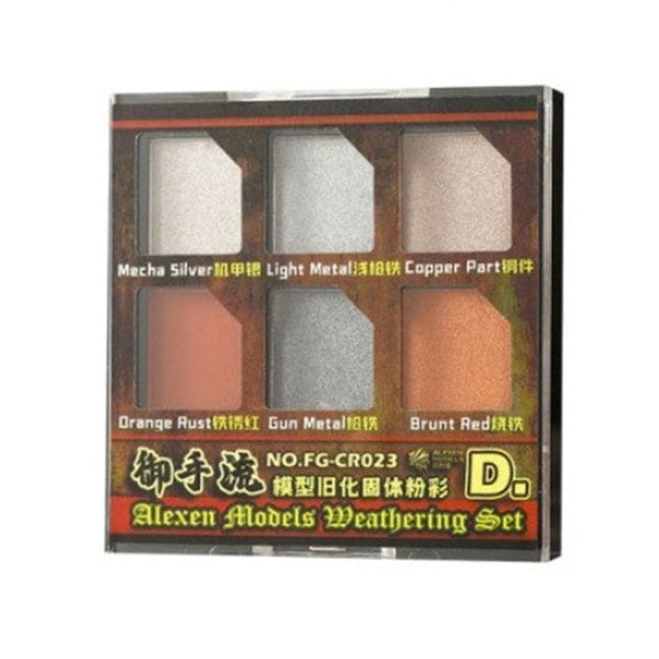 Set Of 6 Weathering Pigments (Metallic Pigments)