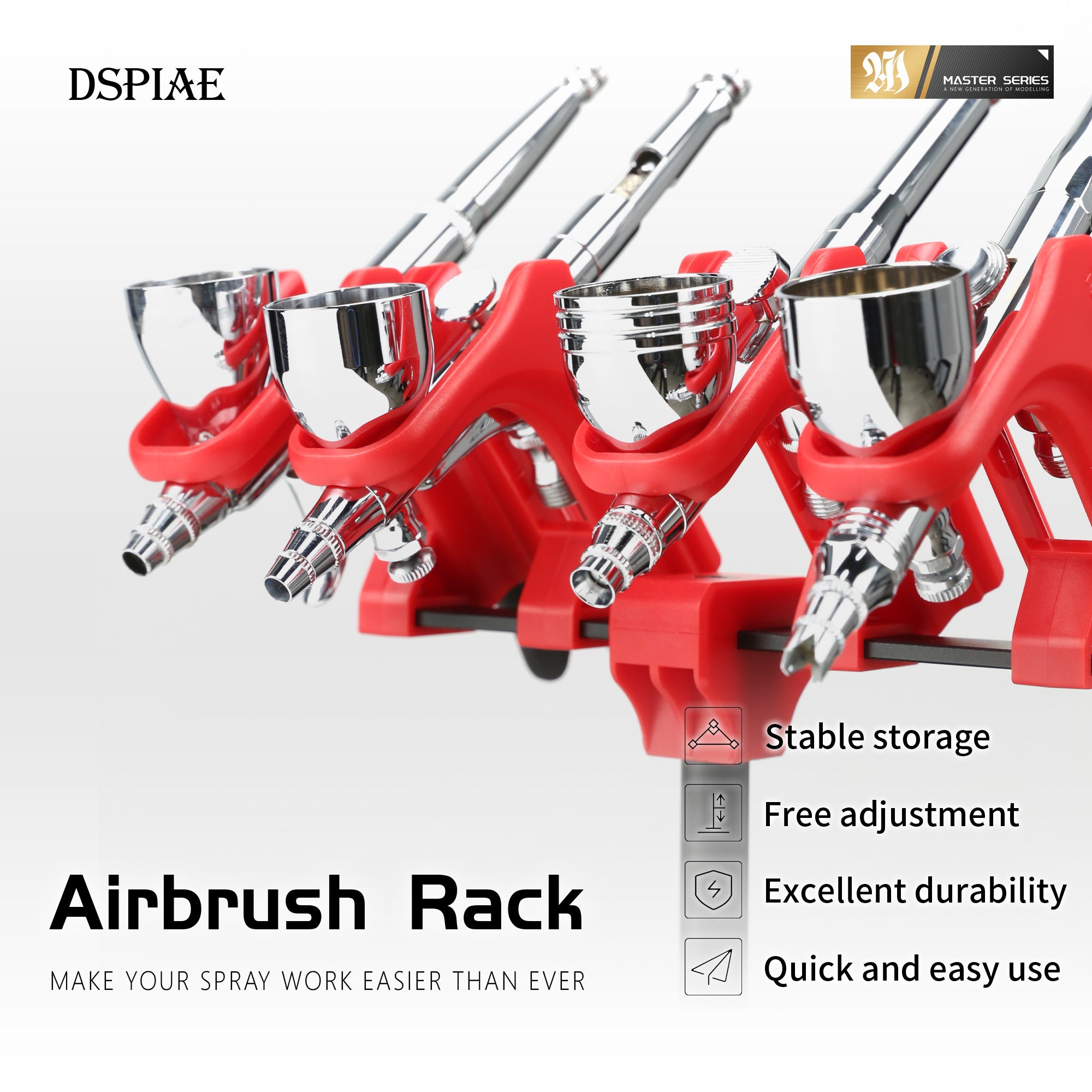 DSPIAE 4-dock Airbrush Holder