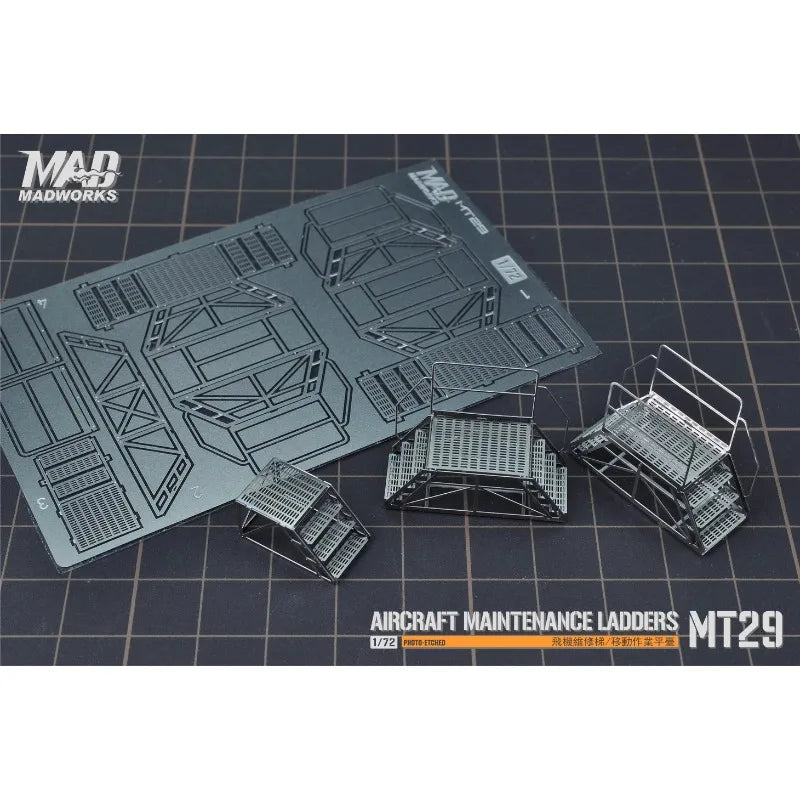 3pcs 1/72 Small Aircraft Maintenance Ladders