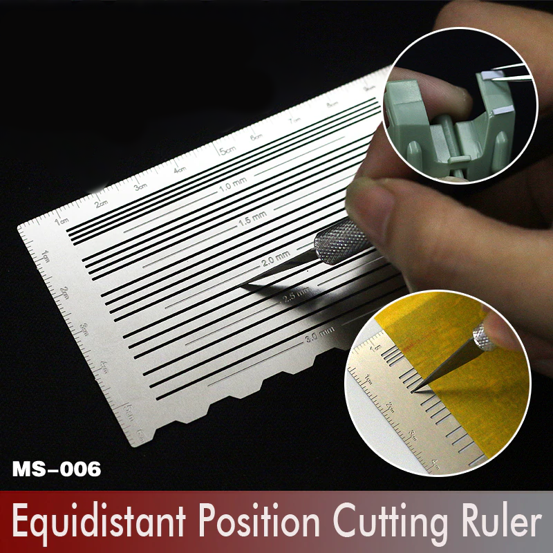 Equidistant Lines Cutting / Engraving / Drawing Ruler