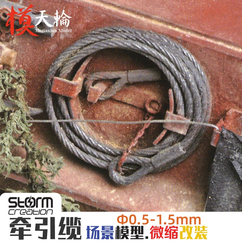 0.5-2.0mm Tow Cable For Scale Models