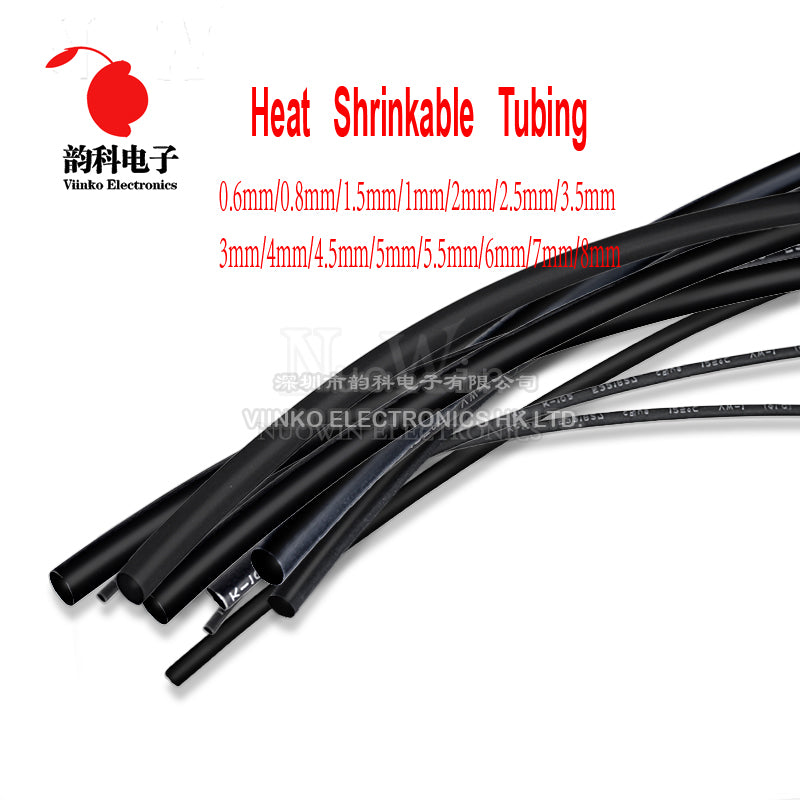 5 Meter/lot 0.6~4.5mm Heat Shrink Tube
