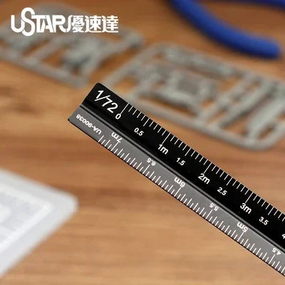1/12~1/72 Triangular Multi-Scale Ruler