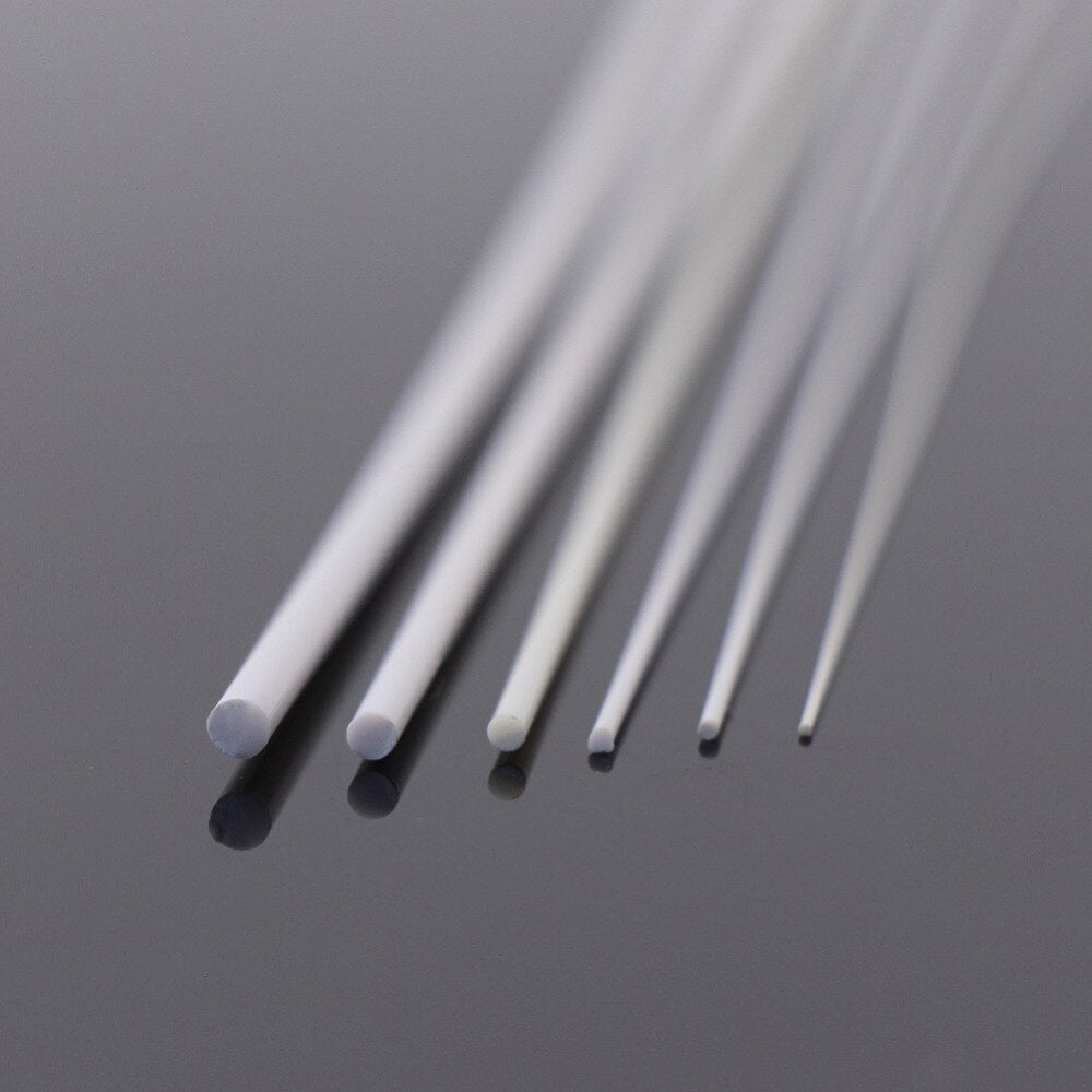 100pcs 0.5~2.5mm Styrene Round Rods