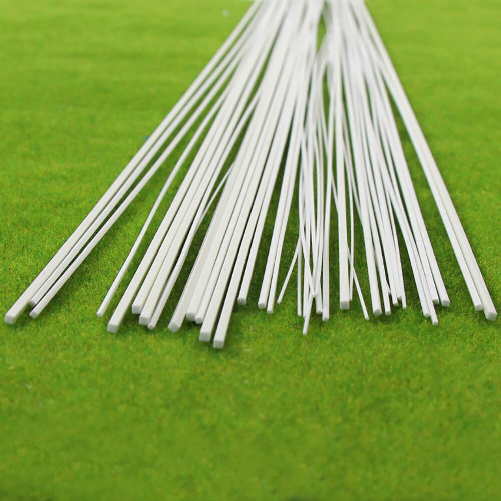 40pcs Styrene Square Rods
