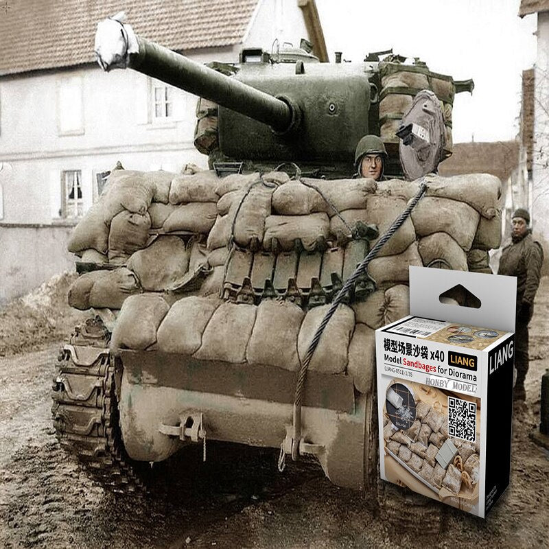 Liang 40pcs 1/72~1/35 Model Sandbags