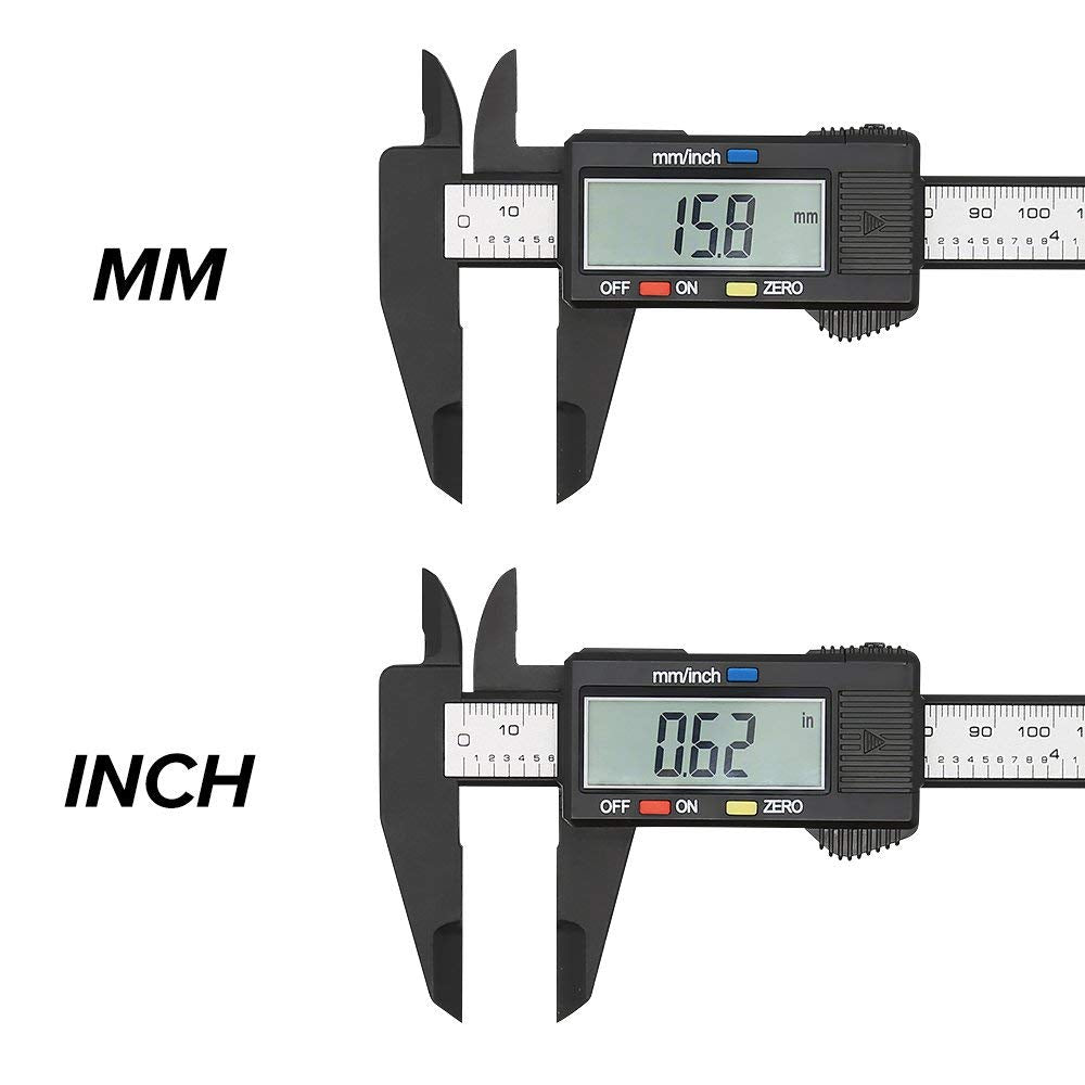 100/150mm Digital Plastic Caliper