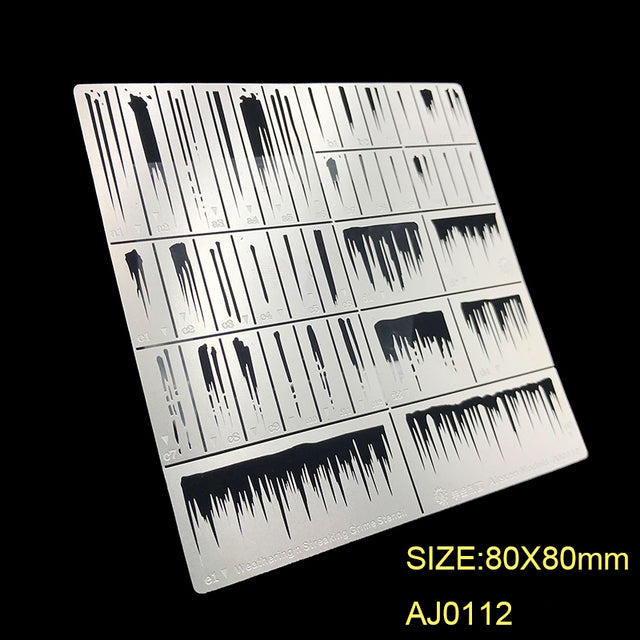 Rain-stained rust Stencils (Small and Medium)